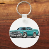 1965-66 Impala Blauwgroen auto Sleutelhanger (Voorkant)
