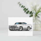 1965-66 Impala Witte auto Briefkaart (Staand voorkant)