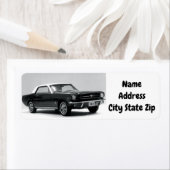 ***1965 CLASSIC MUSTANG*** ADRESLABEL ETIKET (Insitu)