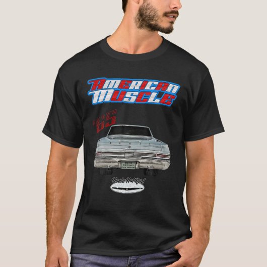 1965 Comet, Cyclone, warme rod, spierwagen, Amerik T-shirt (Voorkant)