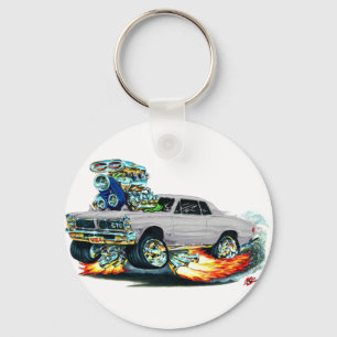 1965 GTO grijze auto Sleutelhanger