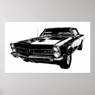 1965 GTO-poster Poster