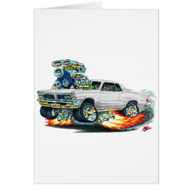 1965 GTO witte auto (Voorkant)