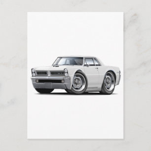 1965 GTO witte auto Briefkaart