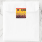 1966 12 uur zeemlek vierkante sticker (Tas)