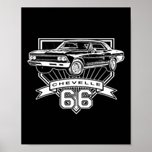 1966 66 GTX 4th of July Amerikaans Poster