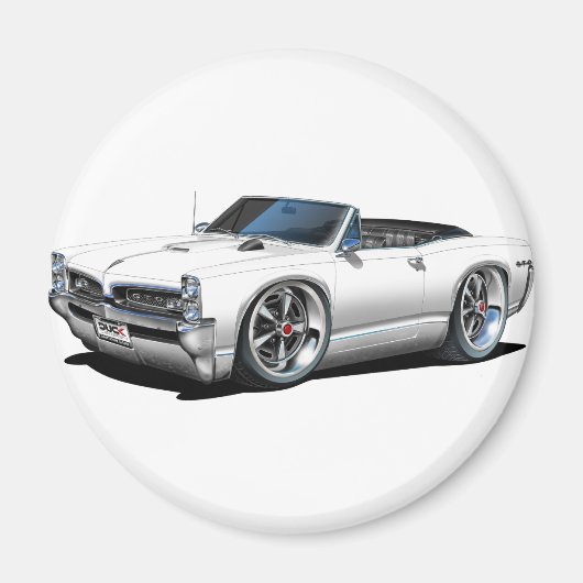 1966/67 GTO Wit Cabriolet Magneet (Voorkant)