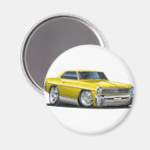 1966-67 Nova Gele Auto Magneet (Voorkant / Achterkant)