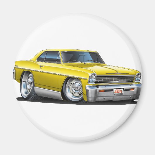 1966-67 Nova Gele Auto Magneet (Voorkant)