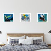 1966 Batman en Robin Cartoon Muurkunst Sets (Slaapkamer)