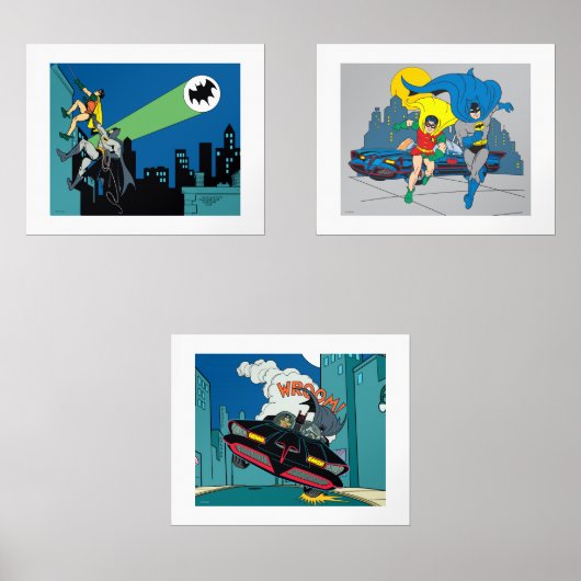 1966 Batman en Robin Cartoon Muurkunst Sets (Voorkant)