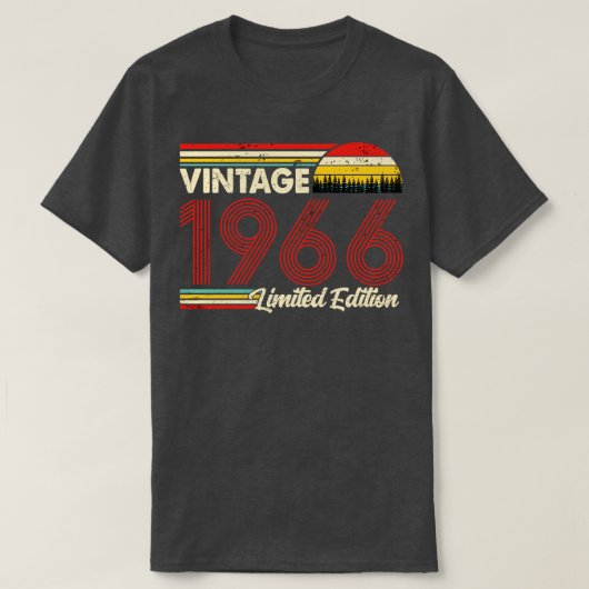 1966 Birthday Shirt Limited Edition 1966 B (Design voorkant)