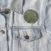 1966 Britse twee shilling-knop Ronde Button 5,7 Cm (In situ)