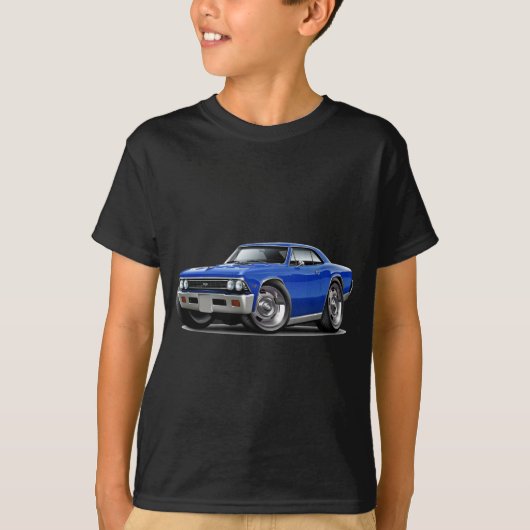1966 Chevelle Blue Car T-shirt (Voorkant)