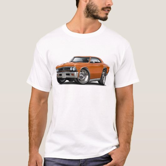 1966 Chevelle Oranje auto T-shirt (Voorkant)