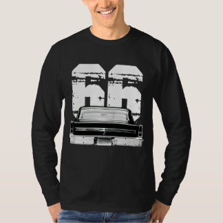 1966 Chevy Nova Back Uitzicht met jaar T-shirt