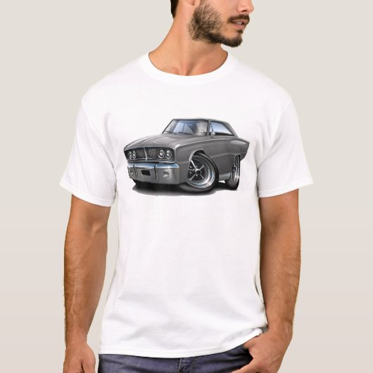 1966 Coronet Grey Car T-shirt (Voorkant)