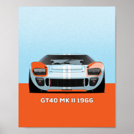 1966 GT40 POSTER