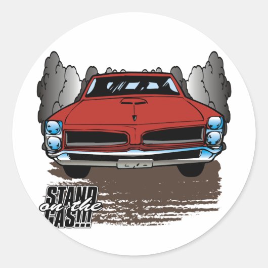  1966 GTO RONDE STICKER (Voorkant)