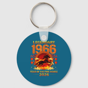 1966 Jaar Van Het Vuurpaard 60e Verjaardag Chinese Sleutelhanger