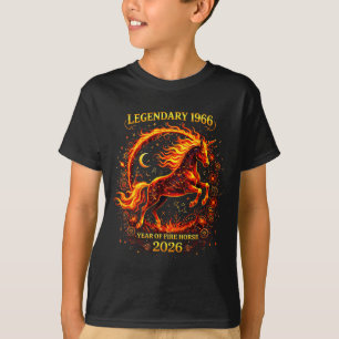 1966 Jaar Vuur Paard 60e Ontwerp T-shirt