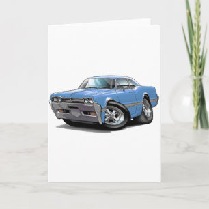 1966 Machete Olds Lt. Blue Car Kaart