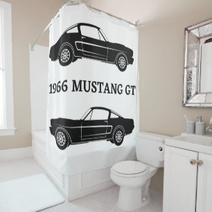 1966 Mustang GT Muscle Voiture Douche Rideau