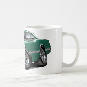 1966 Olds Cutlass Blauwgroen auto Koffiemok