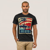 1966 Pontiac GTO Pop Art Style T-shirt (Voorkant volledig)