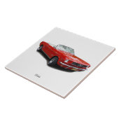 1966 rode cabriolet tegeltje (Zijkant)