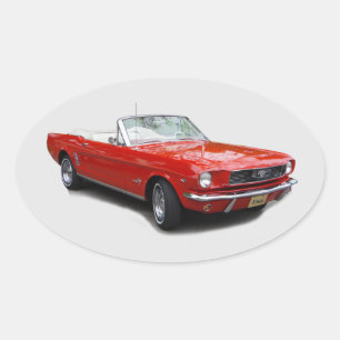 1966 Rode Converteerbare sticker
