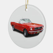 1966 Rood converteerbaar siermiddel Keramisch Ornament (Links)