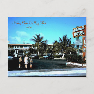 1966 Southernmost Motel Key West, Spring Break ... Briefkaart