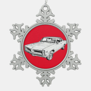 1966 Spierkramp Pontiac Lemans Tin Sneeuwvlok Ornament