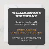 1966 Vintage 60th Birthday Invitation Personalized (Dos)