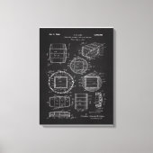 1966 whiskey Container Canvas Afdruk (Voorkant)