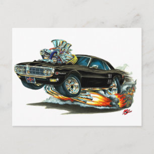 1967-68 Firebird Black Car Briefkaart