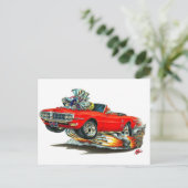 1967-68 Firebird Red Convertible Briefkaart (Staand voorkant)