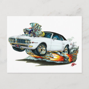 1967-68 Firebird White-Black Top Briefkaart