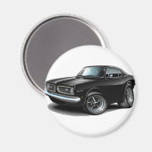 1967-69 Barracuda Black Car Magneet (Voorkant / Achterkant)
