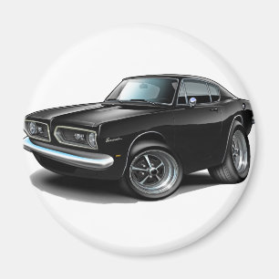 1967-69 Barracuda Black Car Magneet