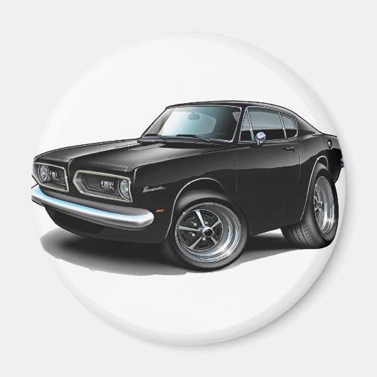 1967-69 Barracuda Black Car Magneet (Voorkant)
