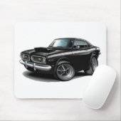 1967-69 Barracuda Black-White Car Muismat (Met muis)