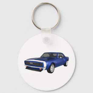 1967 Camaro SS: Blauwe afwerking: 3D-model: Sleutelhanger