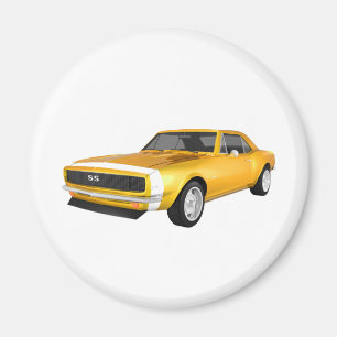 1967 Camaro SS: Gele afwerking: 3D-model: Magneet