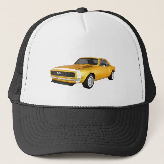 1967 Camaro SS: Gele afwerking: 3D-model: Trucker Pet (Voorkant)
