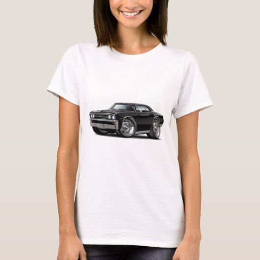 1967 Chevelle Black Car T-shirt (Voorkant)