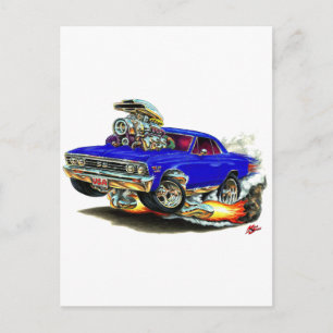 1967 Chevelle Dark Blue Car Briefkaart