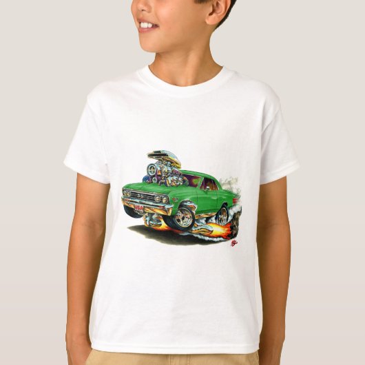 1967 Chevelle Green Car T-shirt (Voorkant)