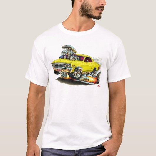 1967 Chevelle Yellow Car T-shirt (Voorkant)